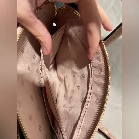 Kate Spade Pink Satchel with Gold Accents - Picture 13 of 16